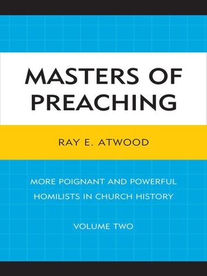 cover image of Masters of Preaching